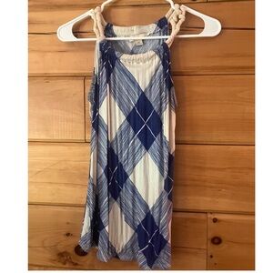 Forever 21 Blue and White Plaid Blouse